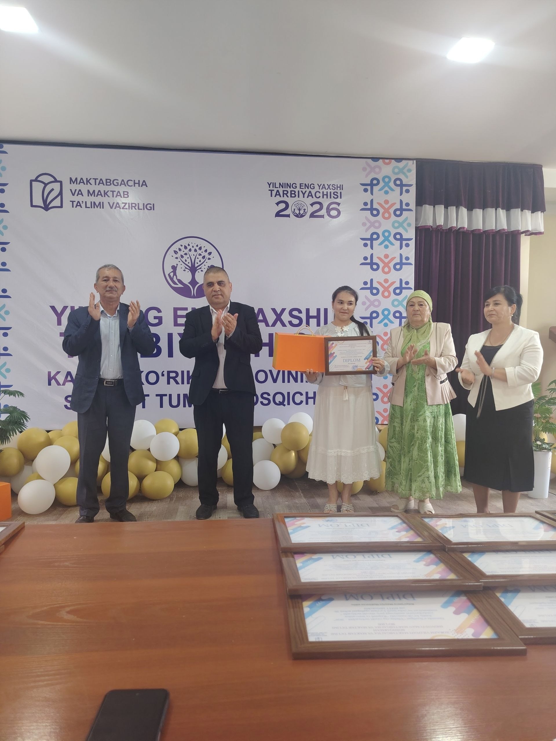 "Yil tarbiyachisi-2026"ko'rik tanlovining tuman bosqichi bo'lib o'tdi